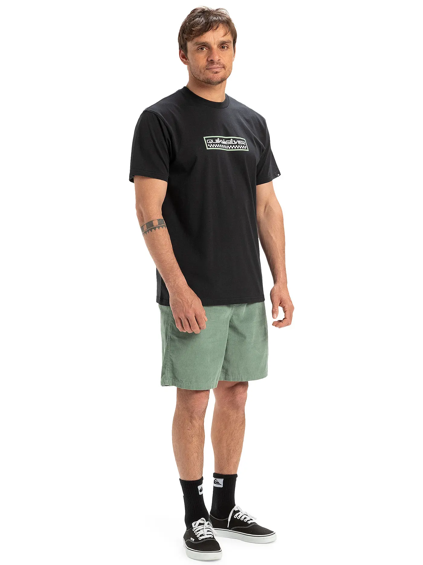 QUIKSILVER | Herren Beachshirt Ev Sun Dagger | schwarz